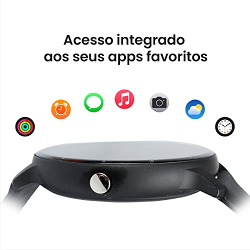 Relógio Inteligente Bluetooth Haiz IP67 44mm My Watch I Fit PRETO HZ-ZL02D