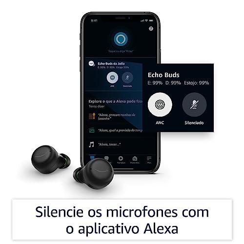 Echo Buds (2ª Geração): Fones de ouvido sem fio e Alexa