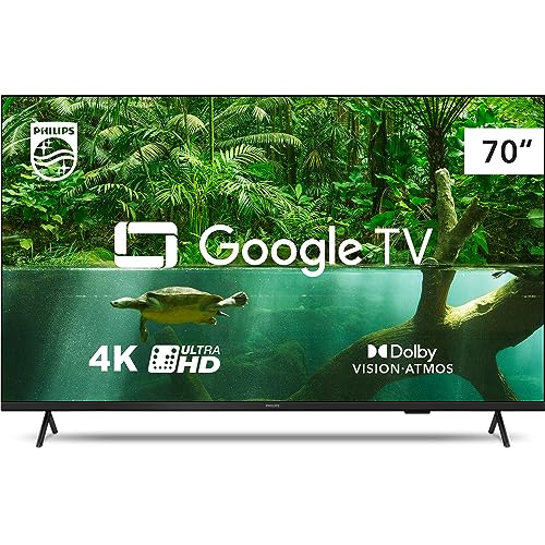 Smart TV Philips 70" 4K 70PUG7408/78, Google , Comando de Voz, VRR/ALLM, Bluetooth