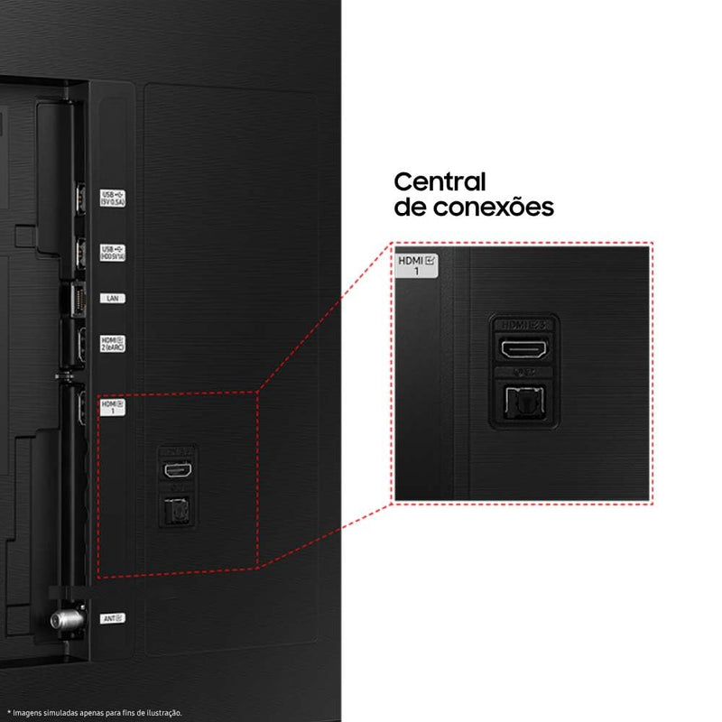 Samsung Smart TV 43" Crystal UHD 4K 43DU8000 - Painel Dynamic Crystal Color, Gaming Hub