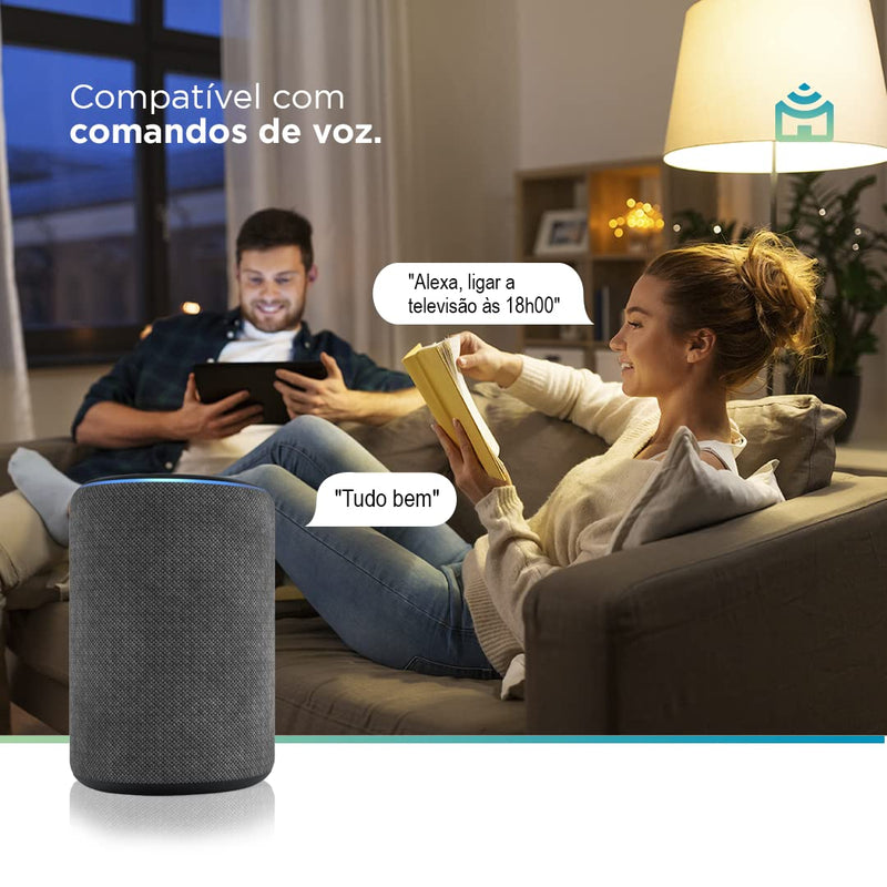 Smart Controle Universal Wi-Fi Positivo Casa Inteligente, All-in-One, Controle Pelo Celular ou Comando de Voz, Compatível com Alexa