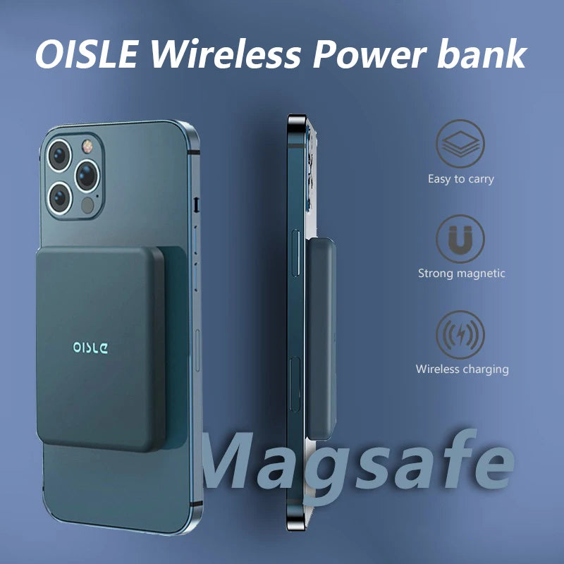 Carregador Oisle sem fio 4225 power bank magnético para iphone