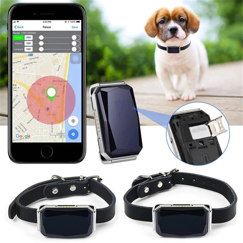 Rastreador GPS inteligente multifuncional para gatos, mini coleira anti-perda, à prova d'água