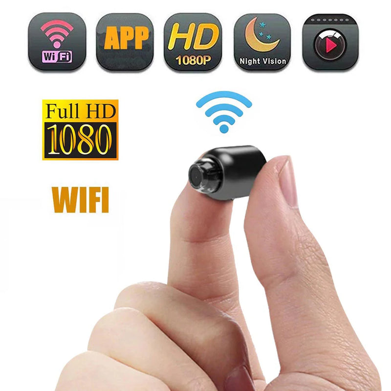 Mini câmera Hd 1080p wifi filmadora visão noturna